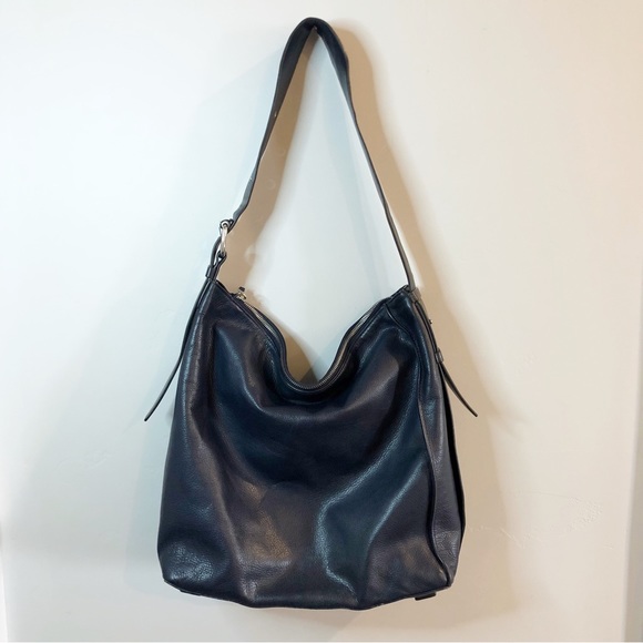 All Saints Handbags - ALLSAINTS blue leather shoulder bag purse